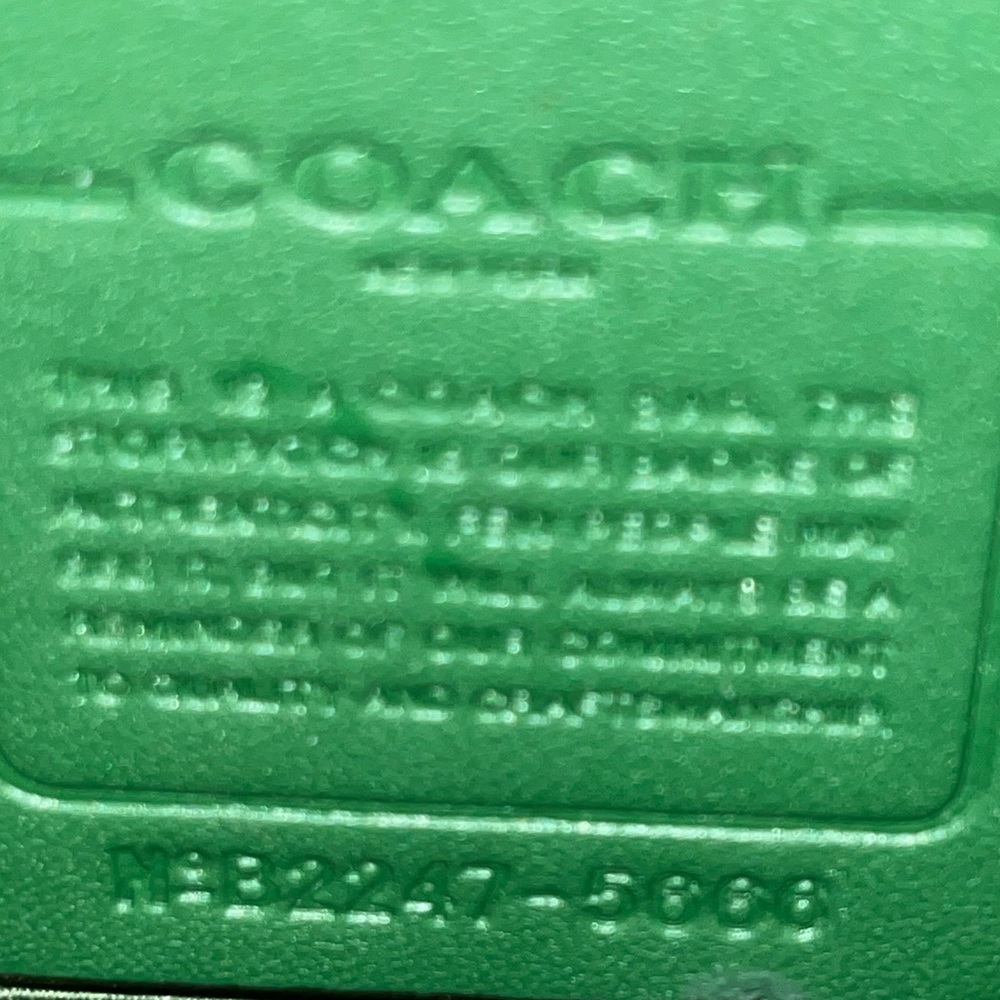 Coach Green Leather Court Backpack Model 5666 🎒 - Picture 9 of 12